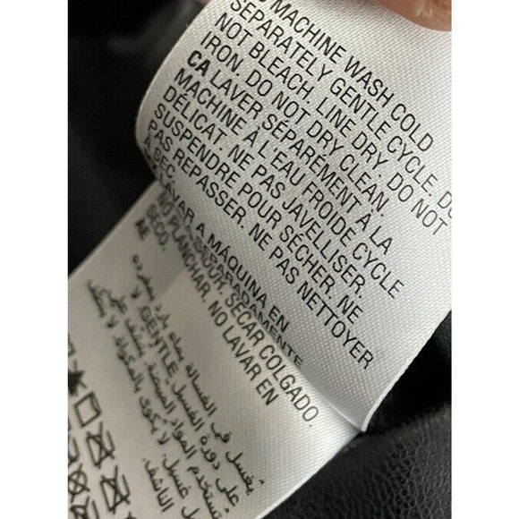 Inc Black Faux Leather Pull‎ On Skinny Leg Pants Size 4 Stretch - Picture 6 of 7